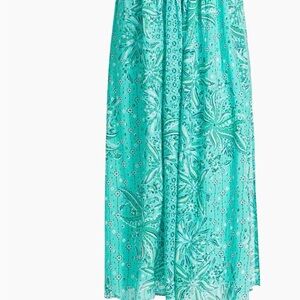 Poupette St. Barth Blue Green Maxi Dress Resort Wear